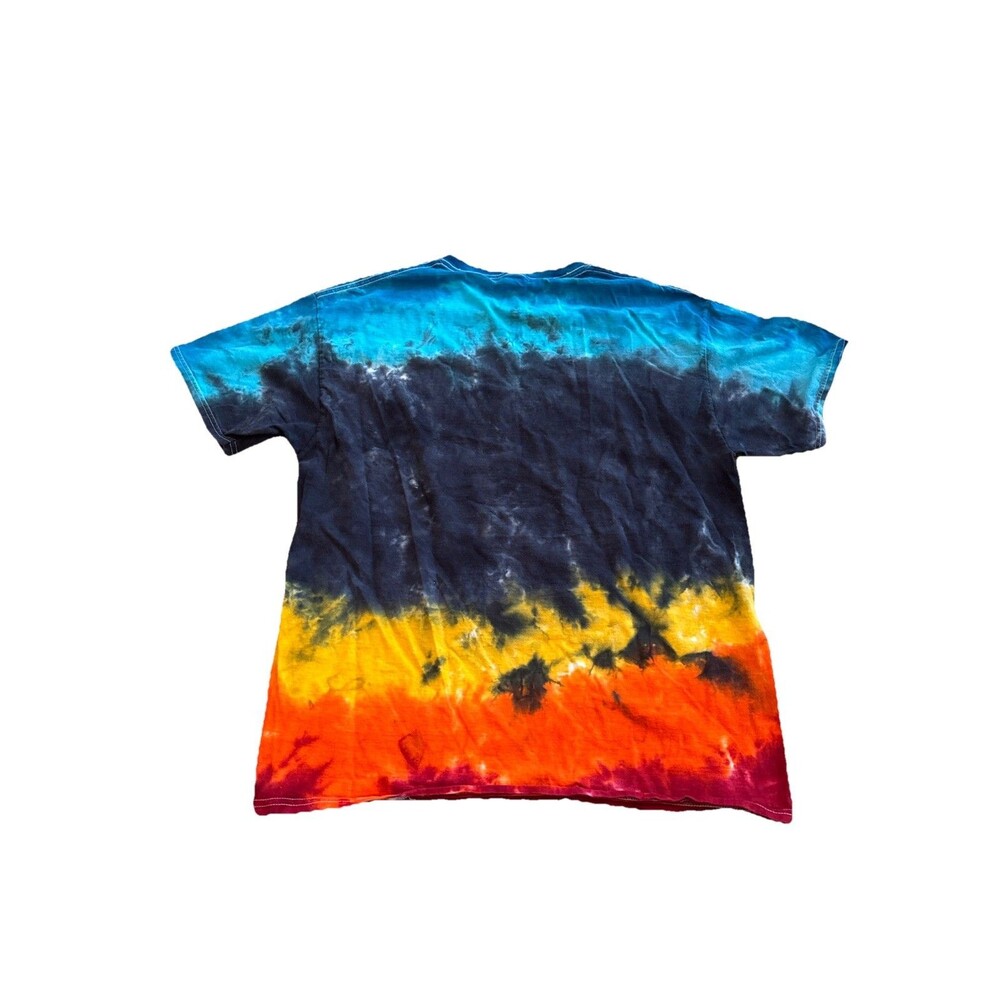 Led Zeppelin Tie Dye T-Shirt US Tour 1975 Graphic Band Tee Rainbow Dye Size L - Picture 7 of 7